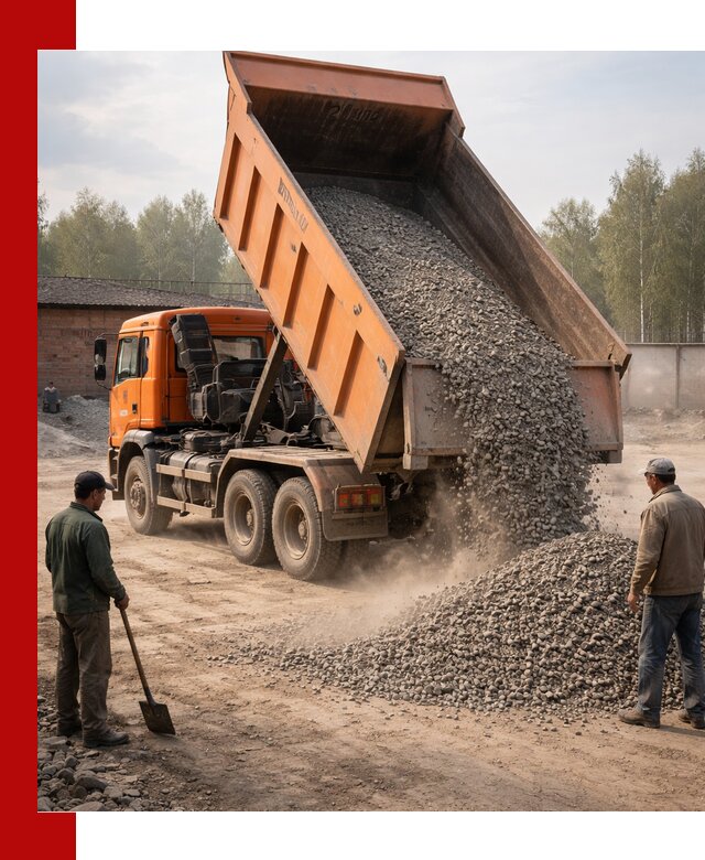 Доставка самосвалом 20 м3 в Бугуруслане быстро и надежно