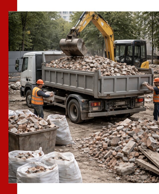 Вывоз строительного мусора в Бугуруслане с самосвалами и контейнерами