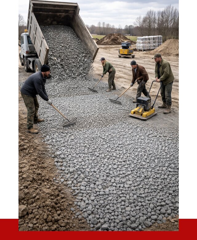 Устройство щебеночной подушки в Бугуруслане от 4586 р. ПРОНЕРУДБгр